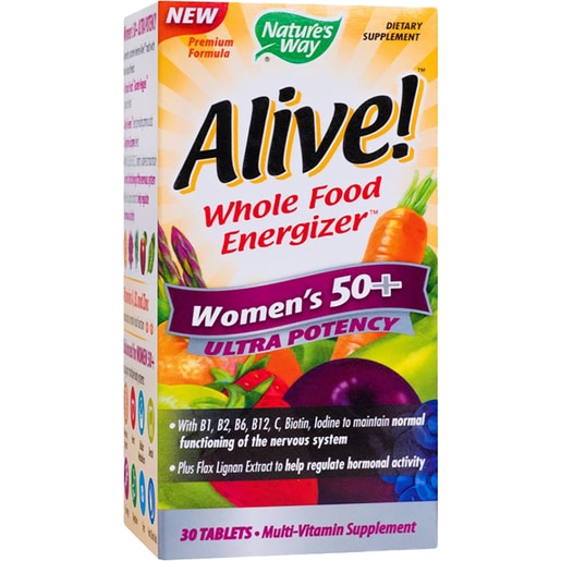 Supliment alimentar Alive! Women's 50+ Ultra Nature's Way, 30 comprimate, SECOM Supliment alimentar Alive! Women's 50+ Ultra Nature's Way, 30 comprimate, SECOM