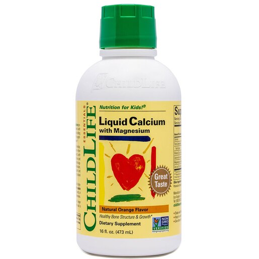 Supliment alimentar Calciu Lichid cu Magneziu Sirop pentru copii, aroma de portocale Childlife Essentials, 473 ml, SECOM Supliment alimentar Calciu Lichid cu Magneziu Sirop pentru copii, aroma de portocale Childlife Essentials, 473 ml, SECOM