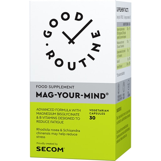 Supliment Mag-Your-Mind Magneziu Bisglicinat 300mg Good Routine, 30 capsule vegetale, SECOM Supliment Mag-Your-Mind Magneziu Bisglicinat 300mg Good Routine, 30 capsule vegetale, SECOM
