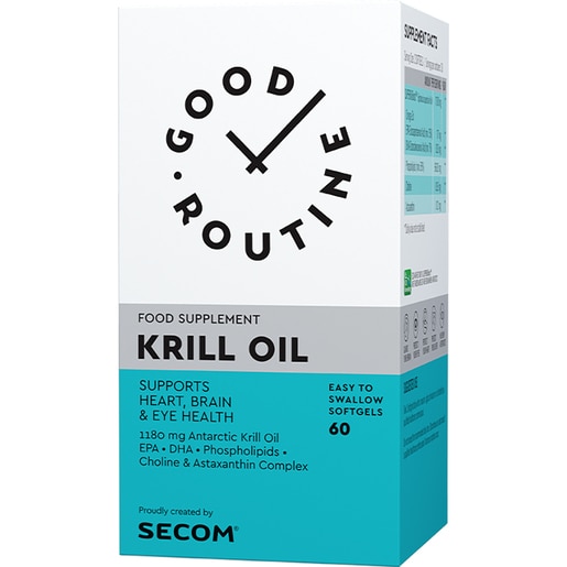 Supliment Krill Oil Good Routine, 60 capsule moi, SECOM Supliment Krill Oil Good Routine, 60 capsule moi, SECOM