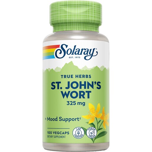 Supliment alimentar St John'S Wort (Sunatoare) 325 mg Solaray, 100 capsule vegetale, SECOM Supliment alimentar St John'S Wort (Sunatoare) 325 mg Solaray, 100 capsule vegetale, SECOM