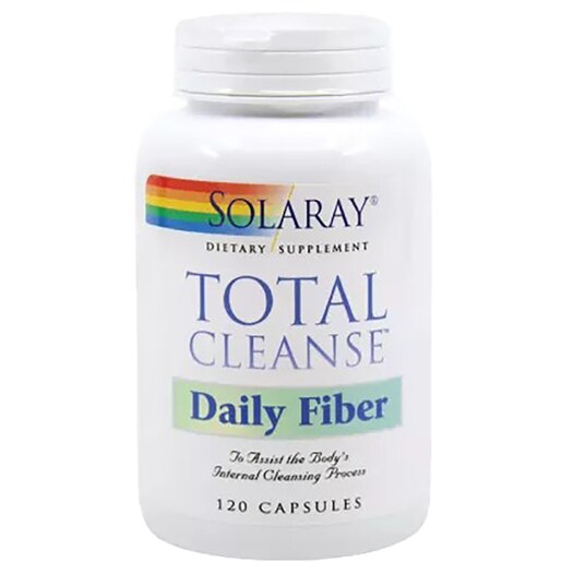 Supliment alimentar Total Cleanse Daily Fiber Solaray, 120 capsule, SECOM Supliment alimentar Total Cleanse Daily Fiber Solaray, 120 capsule, SECOM