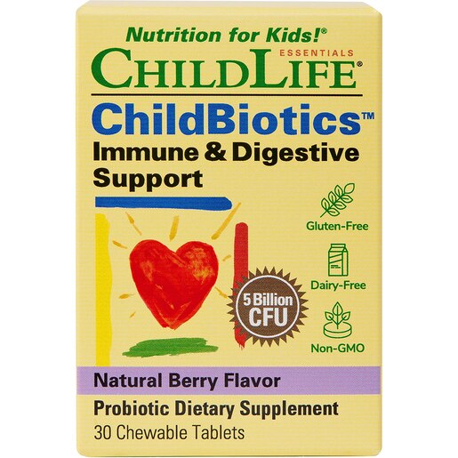Supliment ChildBiotics Immune&Digestive Support ChildLife, 30 comprimate, SECOM Supliment ChildBiotics Immune&Digestive Support ChildLife, 30 comprimate, SECOM