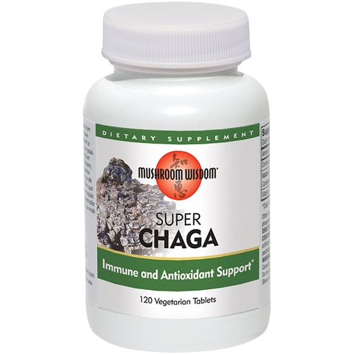 Supliment alimentar Super Chaga Mushroom Wisdom, 120 tablete vegetale, SECOM Supliment alimentar Super Chaga Mushroom Wisdom, 120 tablete vegetale, SECOM