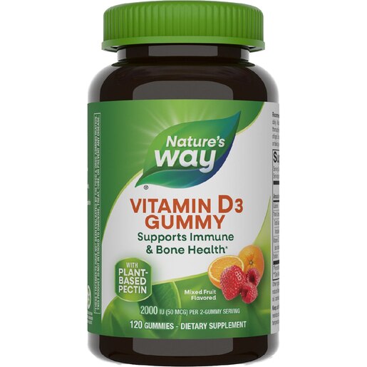 Supliment alimentar Vitamin D3 Gummy Natures Way, 120 jeleuri, SECOM Supliment alimentar Vitamin D3 Gummy Natures Way, 120 jeleuri, SECOM