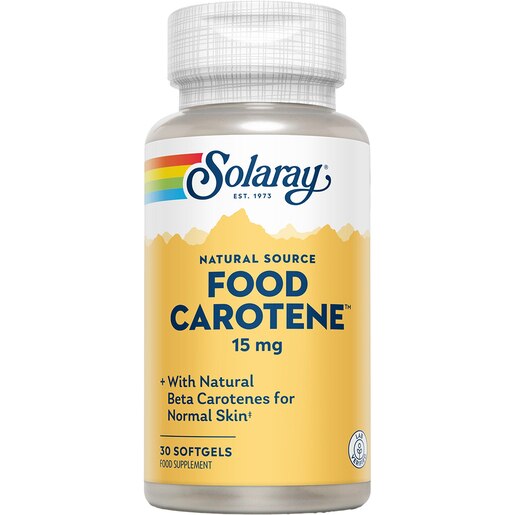 Supliment Food Carotene 15 mg Solaray, 30 capsule, SECOM Supliment Food Carotene 15 mg Solaray, 30 capsule, SECOM