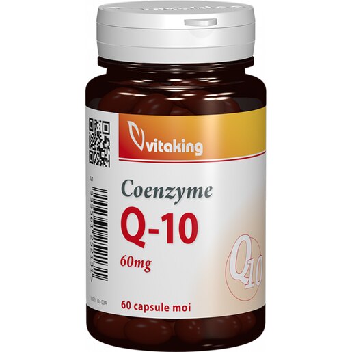Supliment Coenzima Q10 naturala 60 mg, 60 capsule, VITAKING Supliment Coenzima Q10 naturala 60 mg, 60 capsule, VITAKING