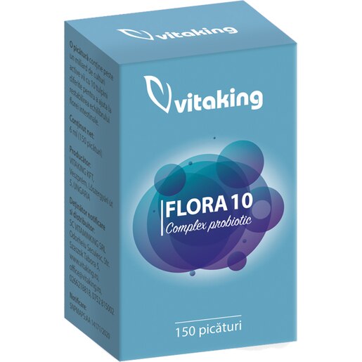Supliment Flora 10 - Complex Probiotic, 6 ml, VITAKING Supliment Flora 10 - Complex Probiotic, 6 ml, VITAKING