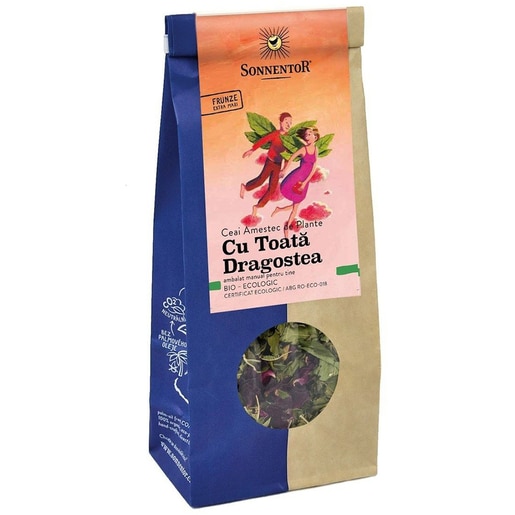 Ceai amestec de plante SONNENTOR Cu toata dragostea, 50 g Ceai amestec de plante SONNENTOR Cu toata dragostea, 50 g