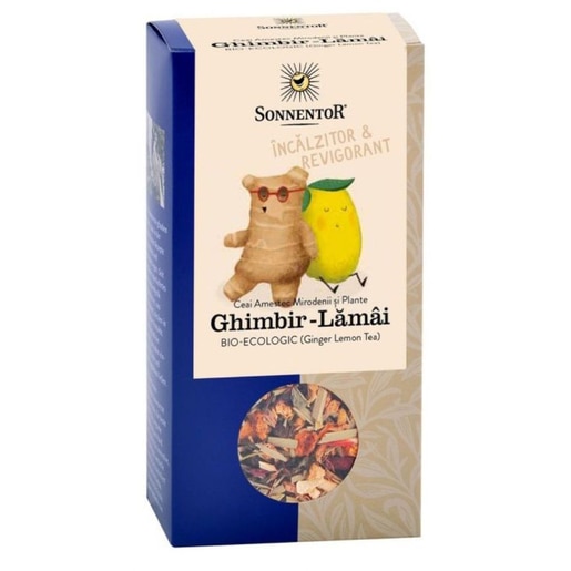 Ceai SONNENTOR Ghimbir si lamaie, 80 g Ceai SONNENTOR Ghimbir si lamaie, 80 g