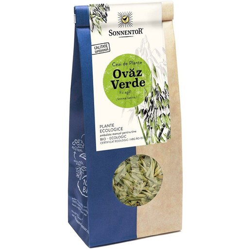 Ceai SONNENTOR Ovaz verde, 50 g Ceai SONNENTOR Ovaz verde, 50 g