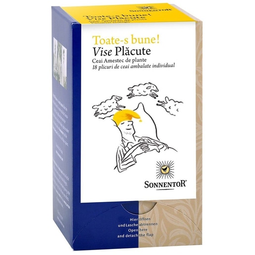 Ceai SONNENTOR "Toate-s bune!" Vise placute, 18 plicuri Ceai SONNENTOR "Toate-s bune!" Vise placute, 18 plicuri