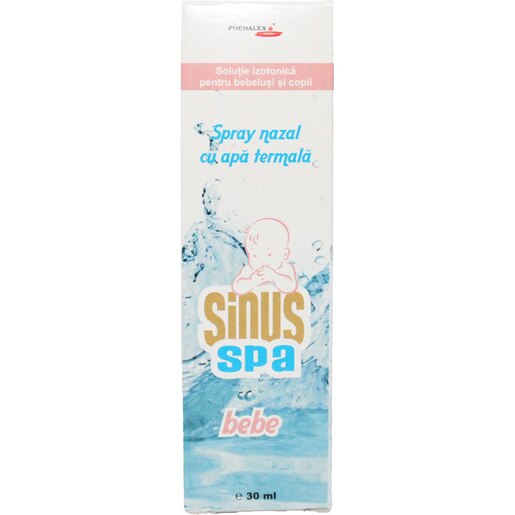 Spray nazal cu apa termala Sinus Spa Bebe, 30 ml, PHENALEX Spray nazal cu apa termala Sinus Spa Bebe, 30 ml, PHENALEX
