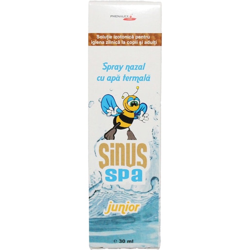 Spray nazal cu apa termala Sinus Spa Junior, 30 ml, PHENALEX Spray nazal cu apa termala Sinus Spa Junior, 30 ml, PHENALEX