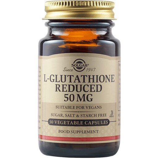 Supliment alimentar L-Glutation redus 50 mg, 30 capsule vegetale, SOLGAR Supliment alimentar L-Glutation redus 50 mg, 30 capsule vegetale, SOLGAR
