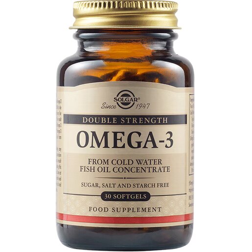 Supliment alimentar Omega 3 Putere Dubla, 30 capsule moi, SOLGAR Supliment alimentar Omega 3 Putere Dubla, 30 capsule moi, SOLGAR