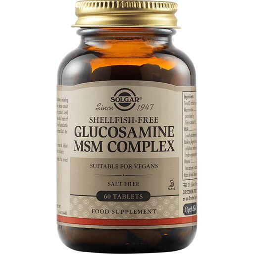 Supliment alimentar Complex Glucozamina si MSM, 60 tablete, SOLGAR Supliment alimentar Complex Glucozamina si MSM, 60 tablete, SOLGAR