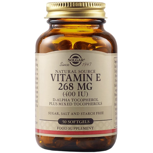 Supliment alimentar Vitamina E 268 mg 400 UI, 50 capsule moi, SOLGAR Supliment alimentar Vitamina E 268 mg 400 UI, 50 capsule moi, SOLGAR