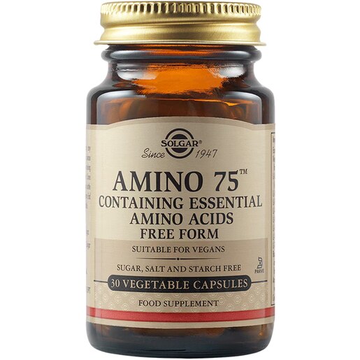 Supliment alimentar Amino 75, 30 capsule vegetale, SOLGAR Supliment alimentar Amino 75, 30 capsule vegetale, SOLGAR