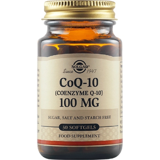 Supliment alimentar Coenzima Q10 100 mg, 30 capsule moi, SOLGAR Supliment alimentar Coenzima Q10 100 mg, 30 capsule moi, SOLGAR