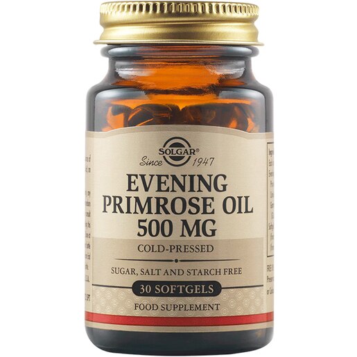 Supliment alimentar Ulei de Luminita Noptii 500 mg, 30 capsule moi, SOLGAR Supliment alimentar Ulei de Luminita Noptii 500 mg, 30 capsule moi, SOLGAR