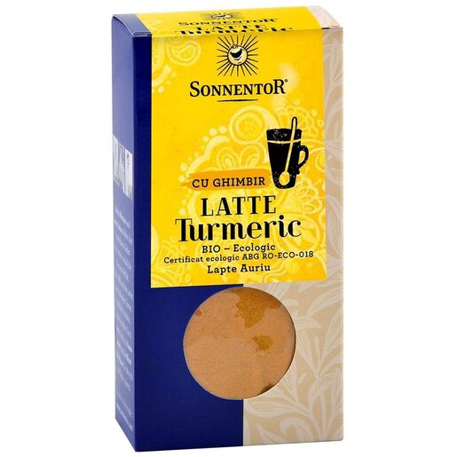 Ceai SONNENTOR Latte-turmeric cu ghimbir, 60 g Ceai SONNENTOR Latte-turmeric cu ghimbir, 60 g