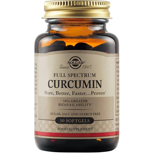 Supliment alimentar Curcumin Spectru Complet, 30 capsule moi, SOLGAR Supliment alimentar Curcumin Spectru Complet, 30 capsule moi, SOLGAR