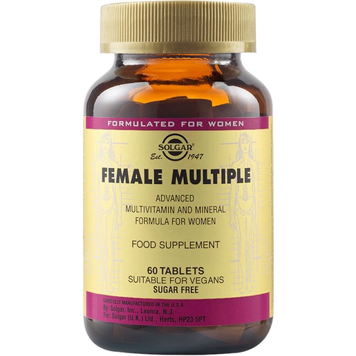 Supliment alimentar Complex Avansat de Vitamine si Minerale pentru femei, 60 tablete, SOLGAR Supliment alimentar Complex Avansat de Vitamine si Minerale pentru femei, 60 tablete, SOLGAR