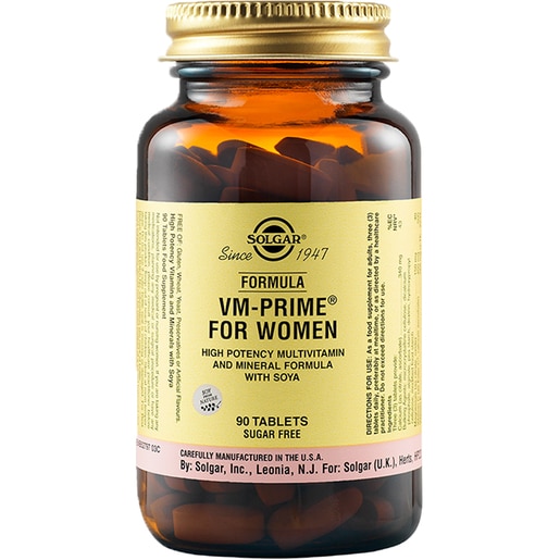 Supliment alimentar Multivitamine VM Prime pentru femei, 90 tablete, SOLGAR Supliment alimentar Multivitamine VM Prime pentru femei, 90 tablete, SOLGAR