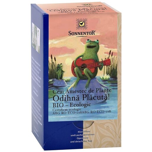 Ceai amestec de plante SONNENTOR Odihna placuta, 18 plicuri Ceai amestec de plante SONNENTOR Odihna placuta, 18 plicuri