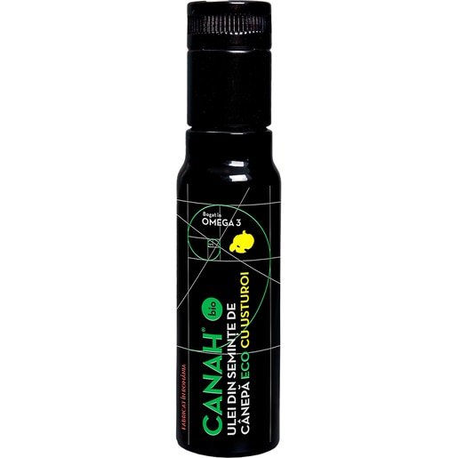 Ulei din seminte canepa cu usturoi ECO, 100 ml, CANAH Ulei din seminte canepa cu usturoi ECO, 100 ml, CANAH