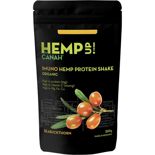 Shake proteic de canepa cu catina IMUNO ECO, 300 g, CANAH Shake proteic de canepa cu catina IMUNO ECO, 300 g, CANAH