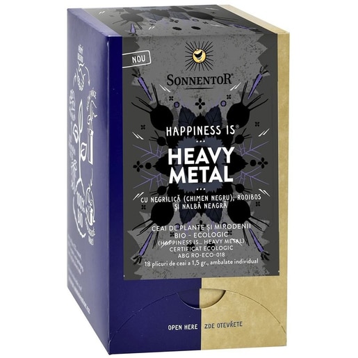 Ceai SONNENTOR Happiness Is...Heavy Metal, 18 plicuri Ceai SONNENTOR Happiness Is...Heavy Metal, 18 plicuri