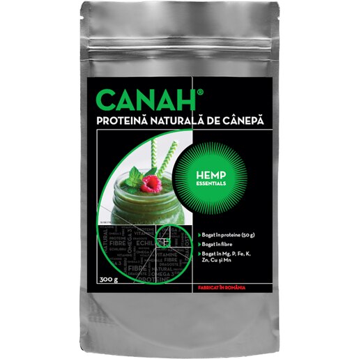 Pudra proteica de canepa, 300 g, CANAH Pudra proteica de canepa, 300 g, CANAH