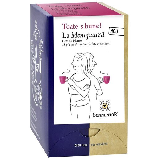 Ceai SONNENTOR "Toate-s bune!" La menopauza, 18 plicuri Ceai SONNENTOR "Toate-s bune!" La menopauza, 18 plicuri