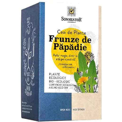 Ceai SONNENTOR Frunze de papadie, 18 plicuri Ceai SONNENTOR Frunze de papadie, 18 plicuri