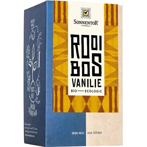 Ceai SONNENTOR Rooibos vanilie, 18 plicuri Ceai SONNENTOR Rooibos vanilie, 18 plicuri
