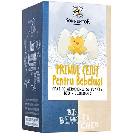 Ceai SONNENTOR Primul ceiut pentru bebelusi, 18 plicuri Ceai SONNENTOR Primul ceiut pentru bebelusi, 18 plicuri