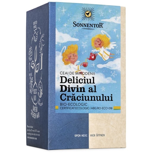 Ceai amestec de plante SONNENTOR deliciul divin al Craciunului, 18 plicuri Ceai amestec de plante SONNENTOR deliciul divin al Craciunului, 18 plicuri