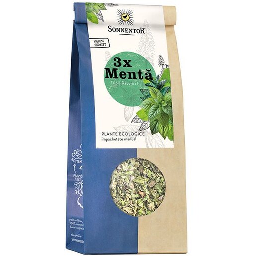 Ceai plante SONNENTOR 3 x Menta, 50 g Ceai plante SONNENTOR 3 x Menta, 50 g