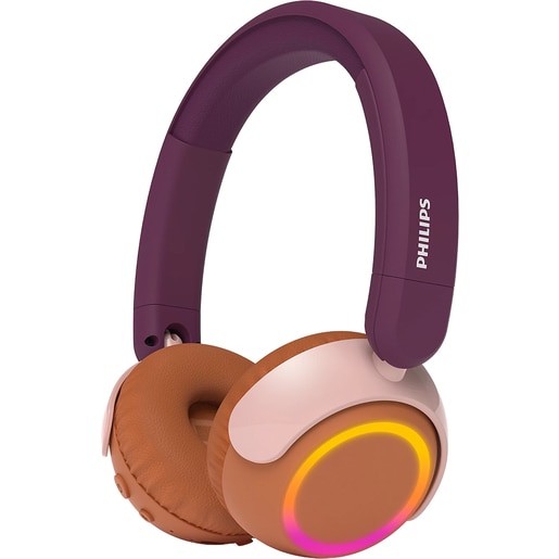 Casti pentru copii PHILIPS TAK4200MP/00, Bluetooth, On-Ear, Microfon, Magenta Purple Casti pentru copii PHILIPS TAK4200MP/00, Bluetooth, On-Ear, Microfon, Magenta Purple