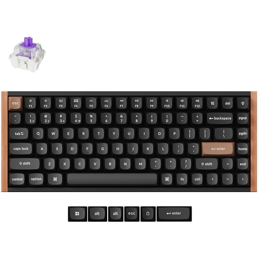 Tastatura Gaming Wireless magnetica KEYCHRON K2 HE K2H-F1, Bluetooth, USB, Layout US, negru Tastatura Gaming Wireless magnetica KEYCHRON K2 HE K2H-F1, Bluetooth, USB, Layout US, negru