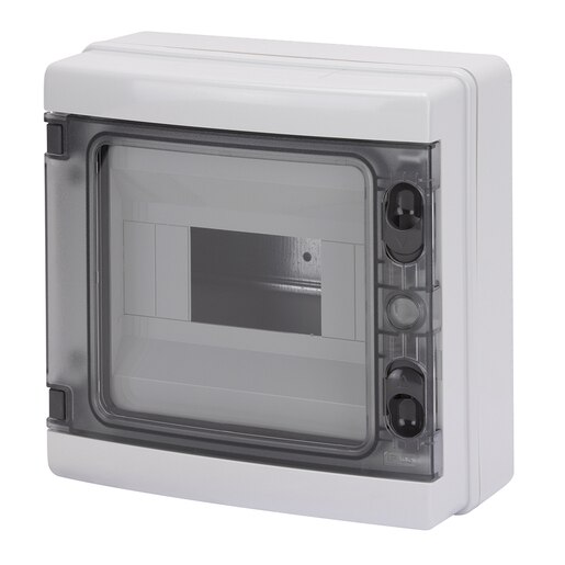 Tablou electric aparent GEWISS GW40102, 8 module, IP65, gri Tablou electric aparent GEWISS GW40102, 8 module, IP65, gri