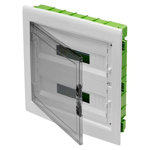 Tablou electric incastrat GEWISS GW40609PM, 36 module, IP40, verde Tablou electric incastrat GEWISS GW40609PM, 36 module, IP40, verde