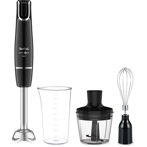 Mixer vertical TEFAL InfinyForce HB943838, 0.8l, 1000W, viteza variabila, negru-argintiu Mixer vertical TEFAL InfinyForce HB943838, 0.8l, 1000W, viteza variabila, negru-argintiu