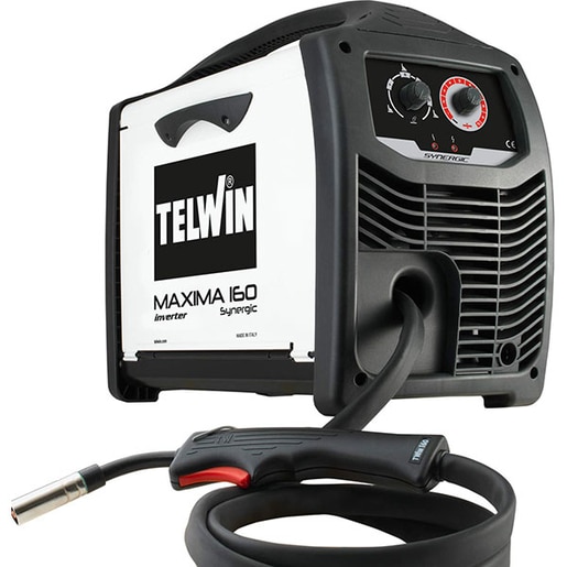 Invertor sudura TELWIN Maxima 160 Synergic, MIG/MAG, 150A, 2.6kW, diametru sarma FLUX 0.8 - 1.2 mm Invertor sudura TELWIN Maxima 160 Synergic, MIG/MAG, 150A, 2.6kW, diametru sarma FLUX 0.8 - 1.2 mm