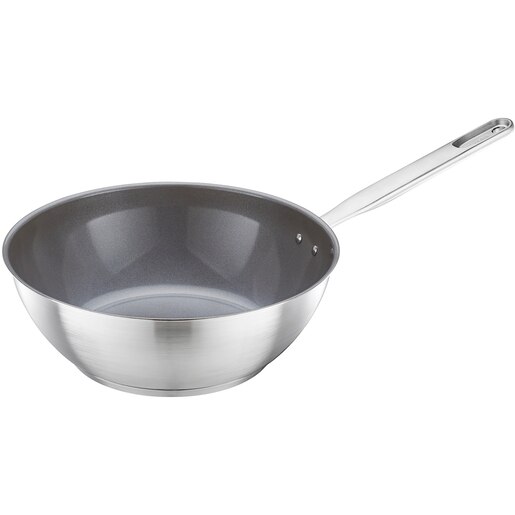 Tigaie wok FISKARS All Steel, 28 cm, otel inoxidabil, argintiu Tigaie wok FISKARS All Steel, 28 cm, otel inoxidabil, argintiu