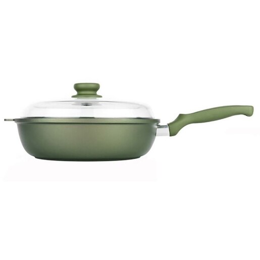 Tigaie adanca cu capac RISOLI DR. Green, 24 cm, aluminiu reciclat, verde Tigaie adanca cu capac RISOLI DR. Green, 24 cm, aluminiu reciclat, verde