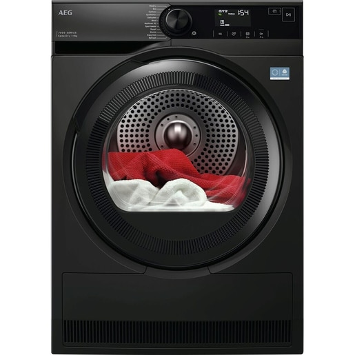 Uscator de rufe AEG Seria 7000 TR7394DE, Pompa de caldura, 9 kg, 12 programe, Clasa C, argintiu inchis Uscator de rufe AEG Seria 7000 TR7394DE, Pompa de caldura, 9 kg, 12 programe, Clasa C, argintiu inchis