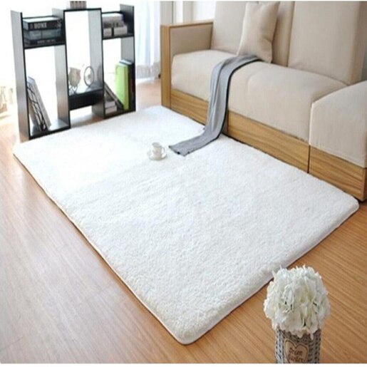 Covor living / dormitor Deco 1, 80 x 150 cm, acril, alb Covor living / dormitor Deco 1, 80 x 150 cm, acril, alb